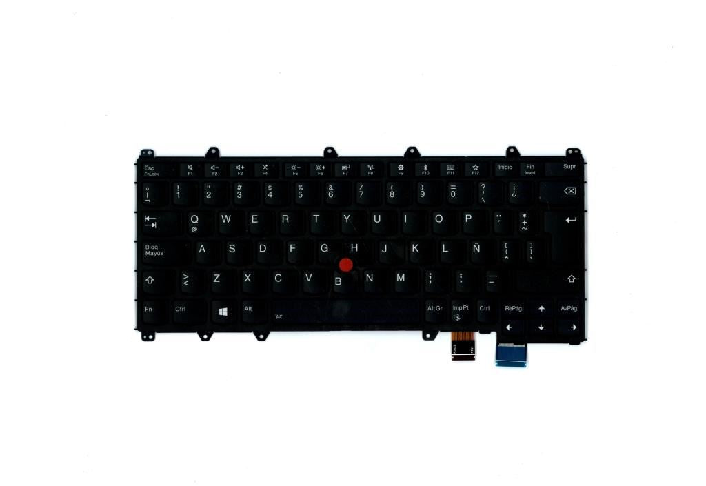 Lenovo Yoga X380 Keyboard Latin Spanish Black Backlit 01HW618