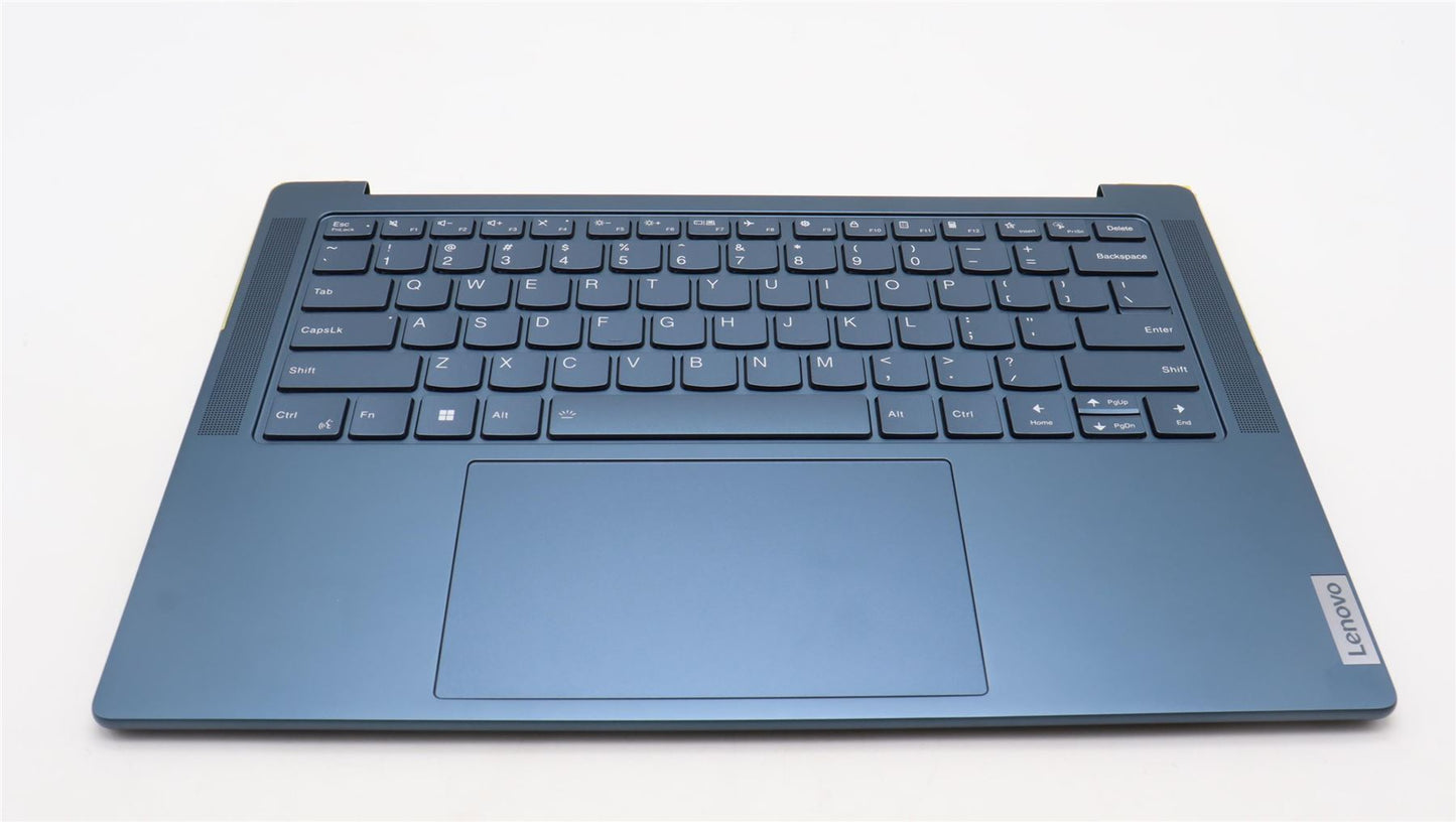 Lenovo Yoga 7 14ARP8 Palmrest Cover Touchpad Keyboard US Tidal Teal 5CB1L50312