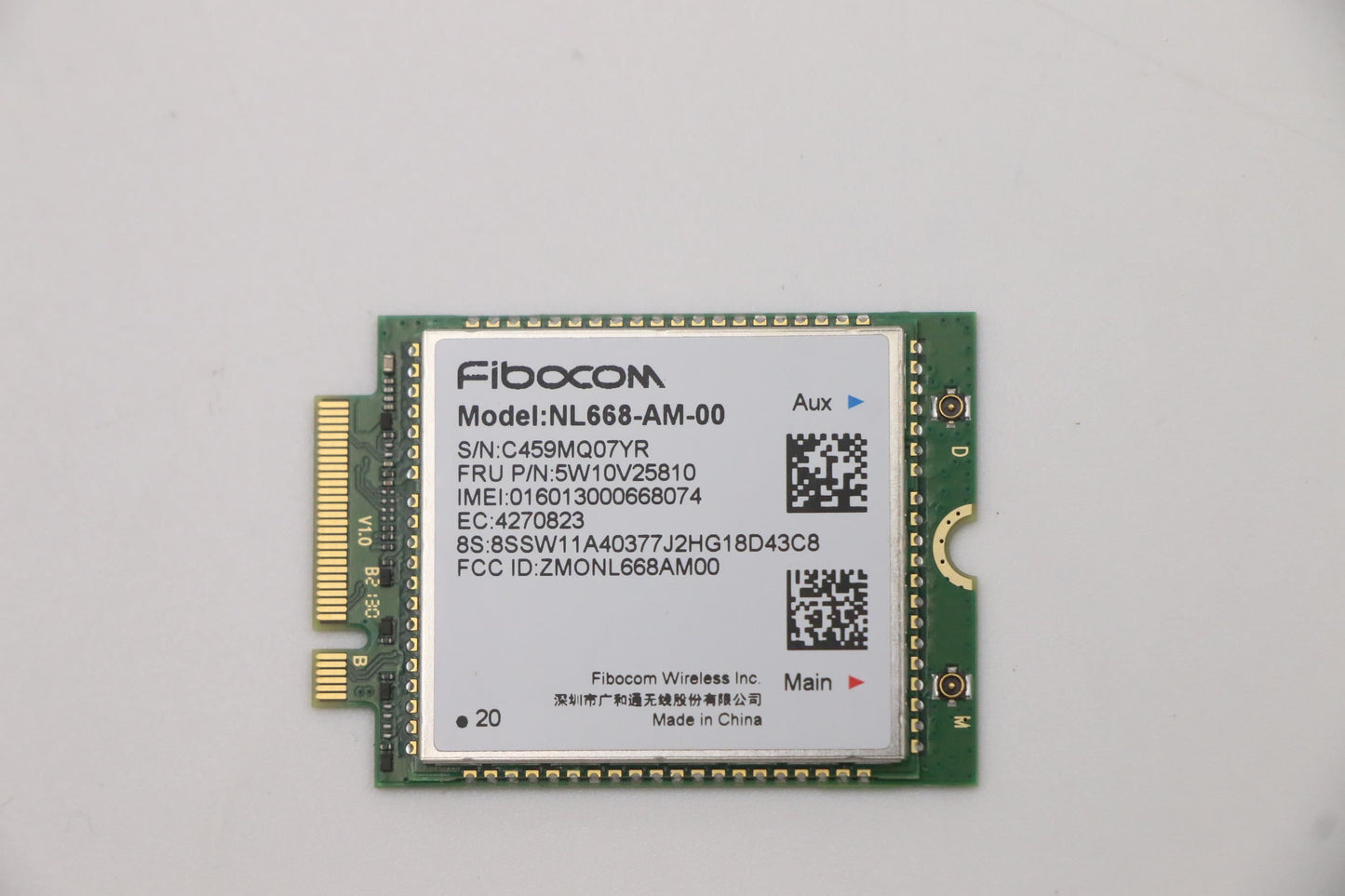 Lenovo WIRELESS Wireless,CMB,FBC,NL668 Board 5W10V25810