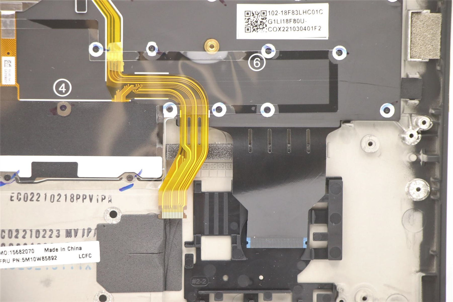 Lenovo MECH_ASM GRP KBD BZL,IND ENG,WL,DB,CHY 5M10W85892