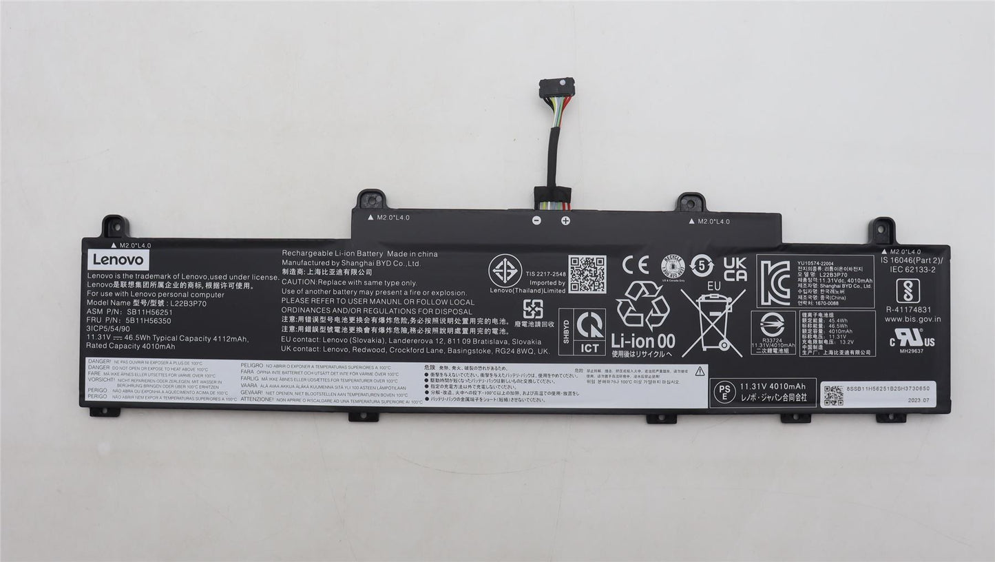 Lenovo Yoga L14 Gen 4 L15 Gen 4 Battery 5B11H56348