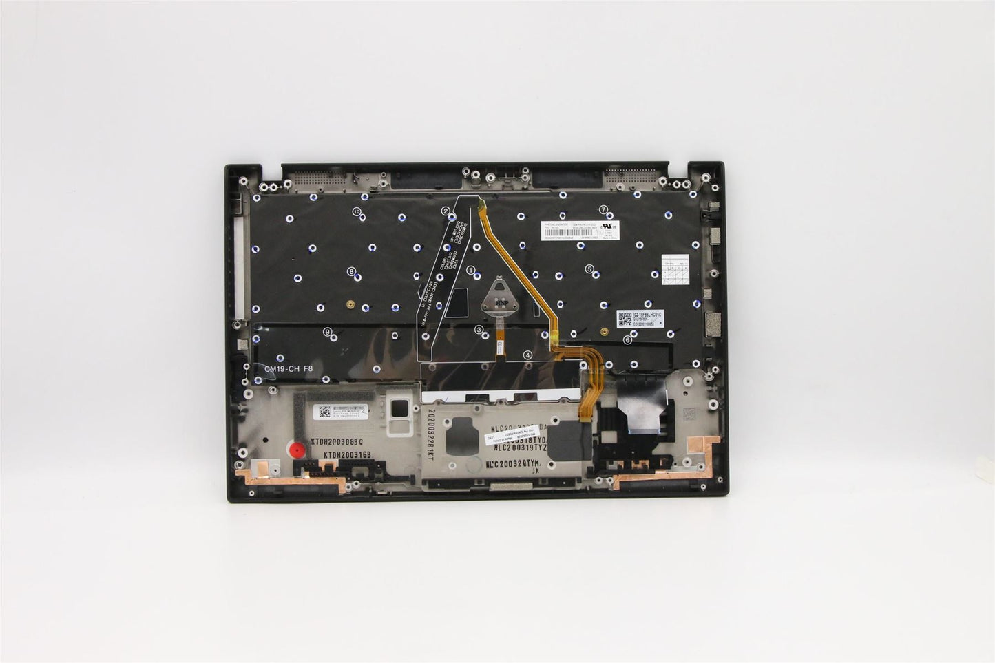 Lenovo ThinkPad X1 7th Gen Palmrest Cover Keyboard Slovenian Black 5M10W85937