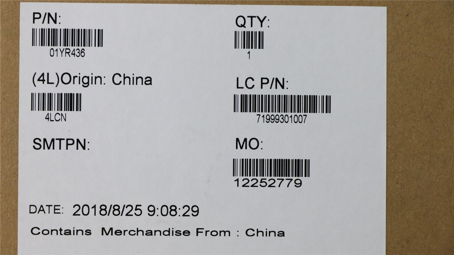 Lenovo Carbon X1 6th LCD Cover Rear Back Housing Black 01YR436