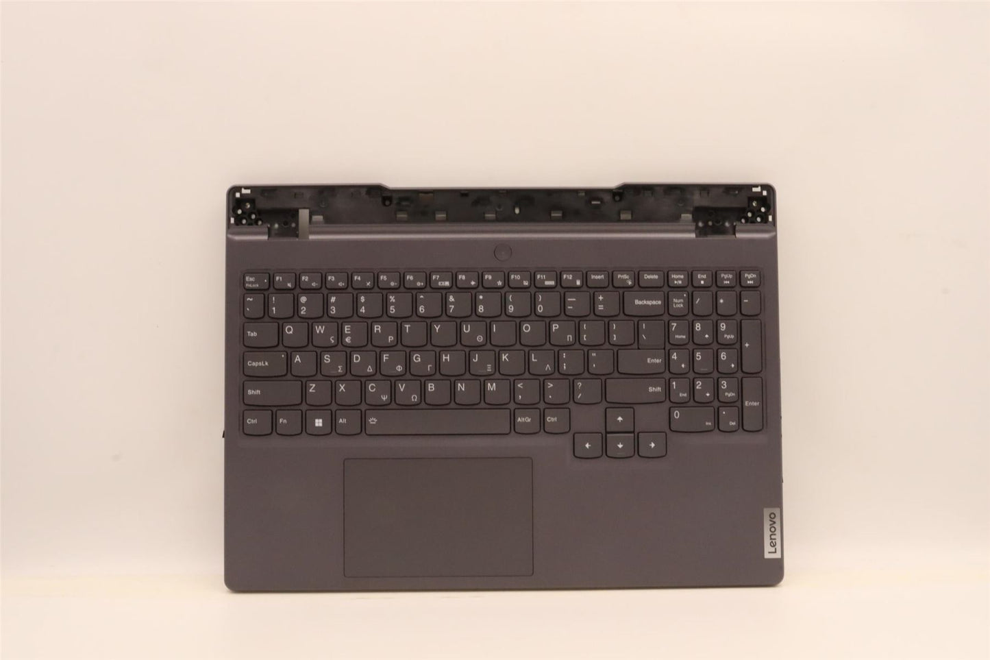 Lenovo 5 15IAH7H Palmrest Cover Touchpad Keyboard Greek Storm Grey 5CB1F39076