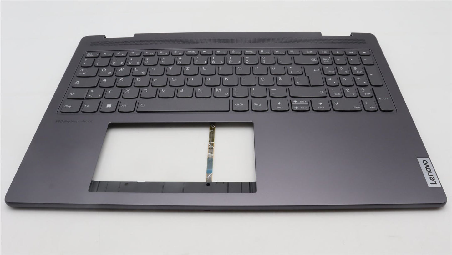 Lenovo Yoga 7 16IRL8 Keyboard Palmrest Top Cover German Storm Grey 5CB1L31877