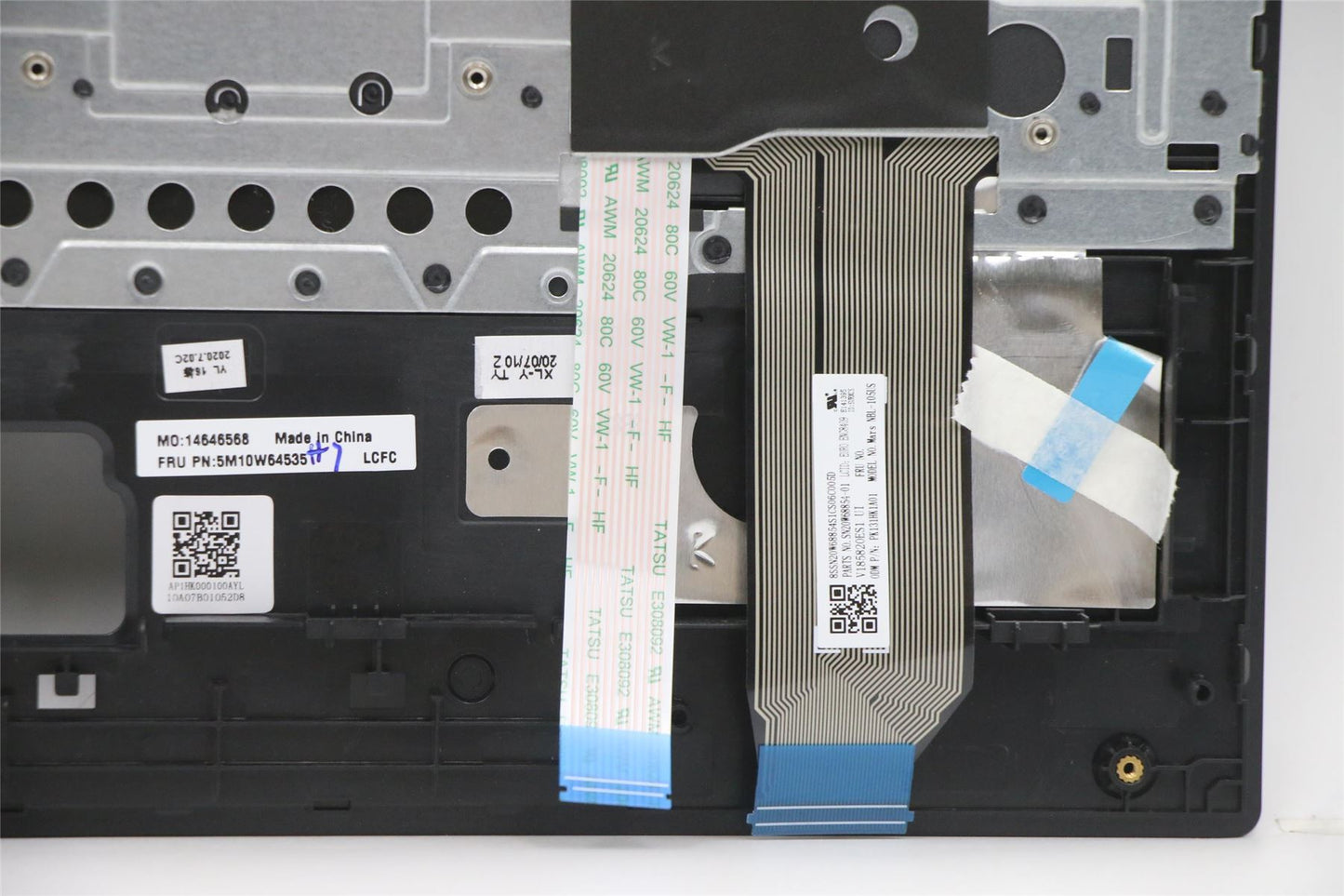 Lenovo ThinkPad E15 2 Keyboard Palmrest Top Cover US Europe Black 5M10W64535