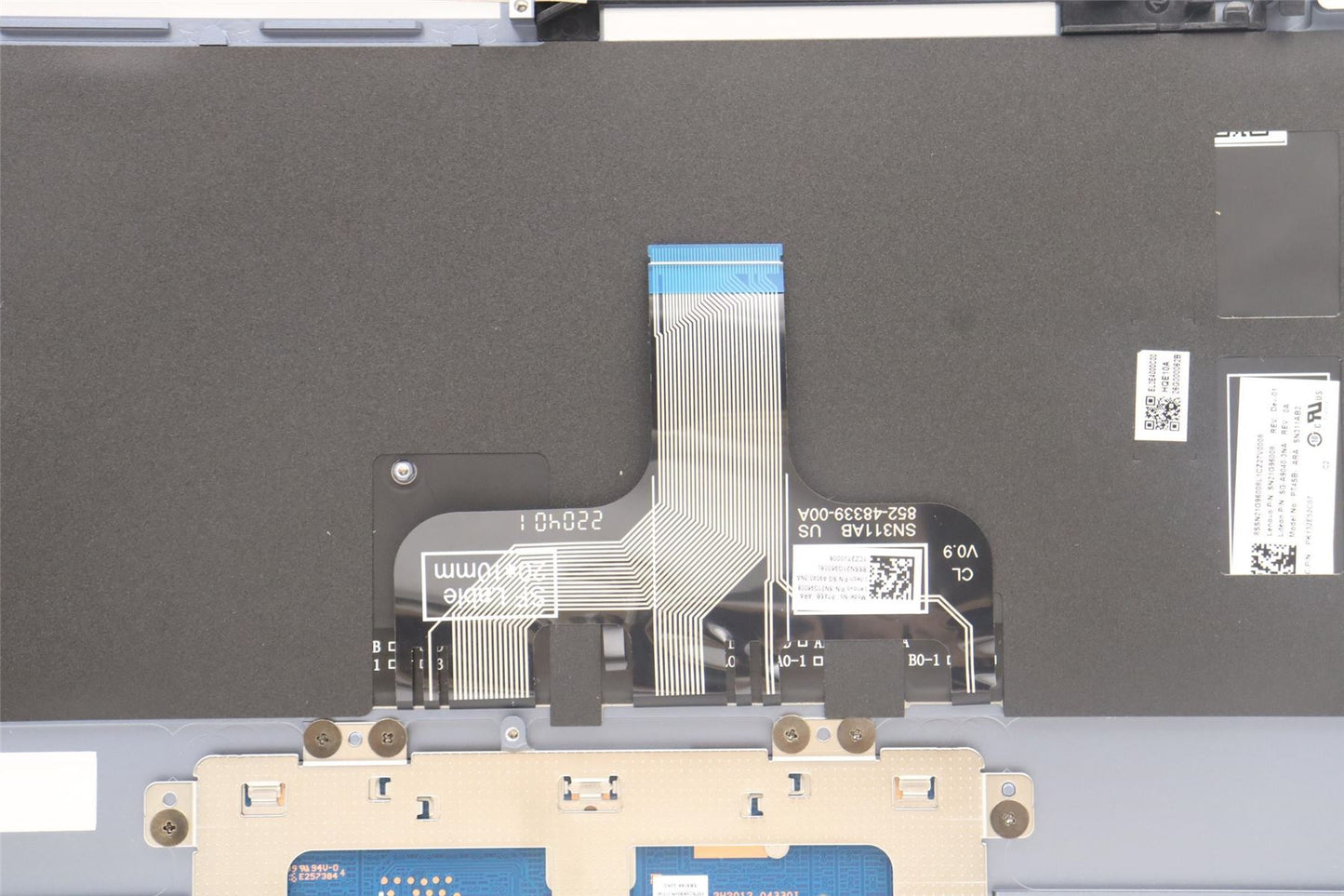 Lenovo Yoga 7 14IAL7 Palmrest Cover Touchpad Keyboard Arabic 5CB1J02455