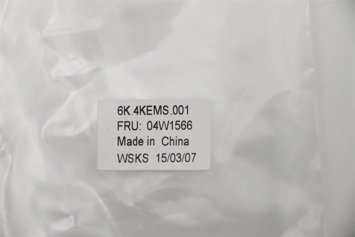 Lenovo NAMEPLATE FRU Clear Plate KIT 04W1566