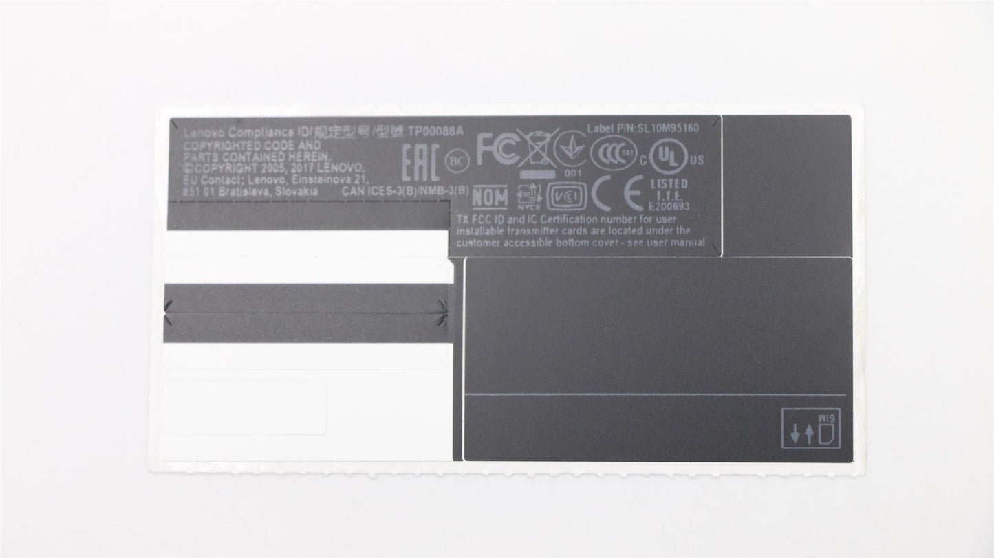 Lenovo ThinkPad T470 Palmrest Top Cover Housing Noir 01AX951
