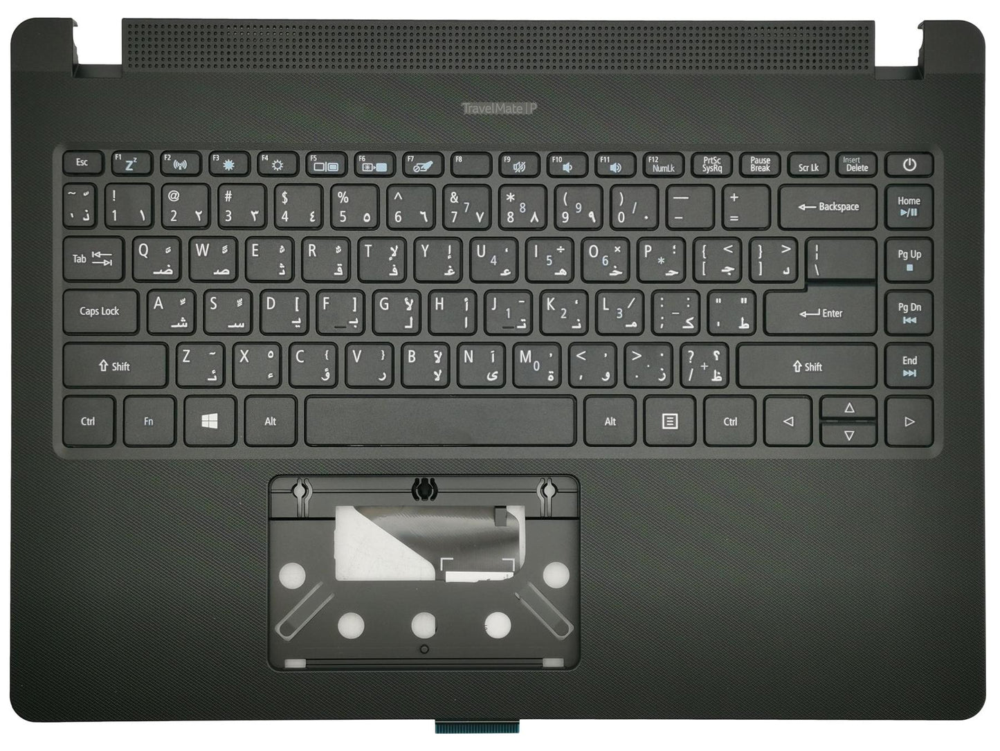 Acer Travelmate P214-52 Palmrest Cover Keyboard Arabic Black 6B.VLHN7.001