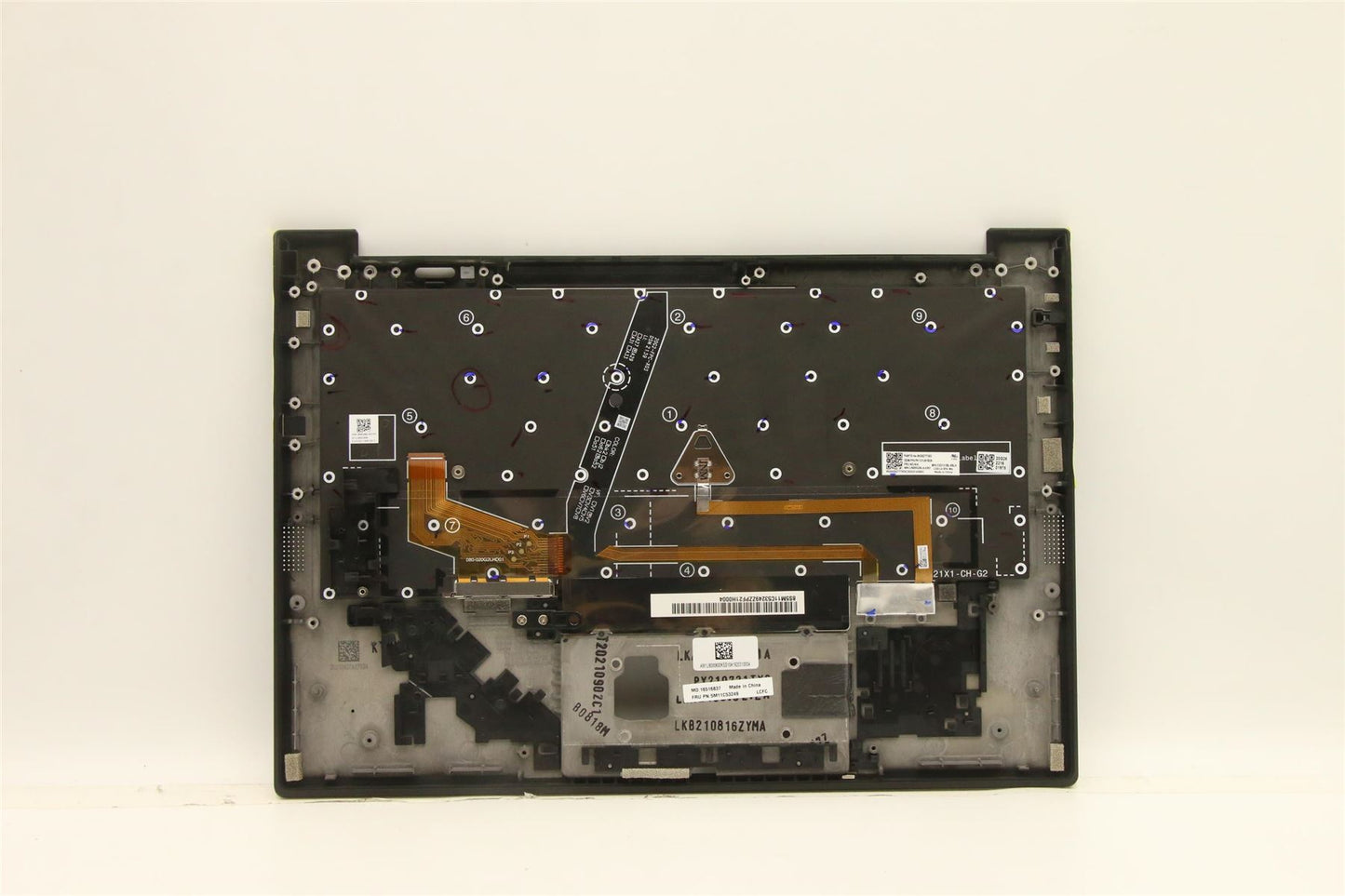 Lenovo ThinkPad X1 9th Gen Keyboard Palmrest Top Cover Spanish LA 5M11C53249
