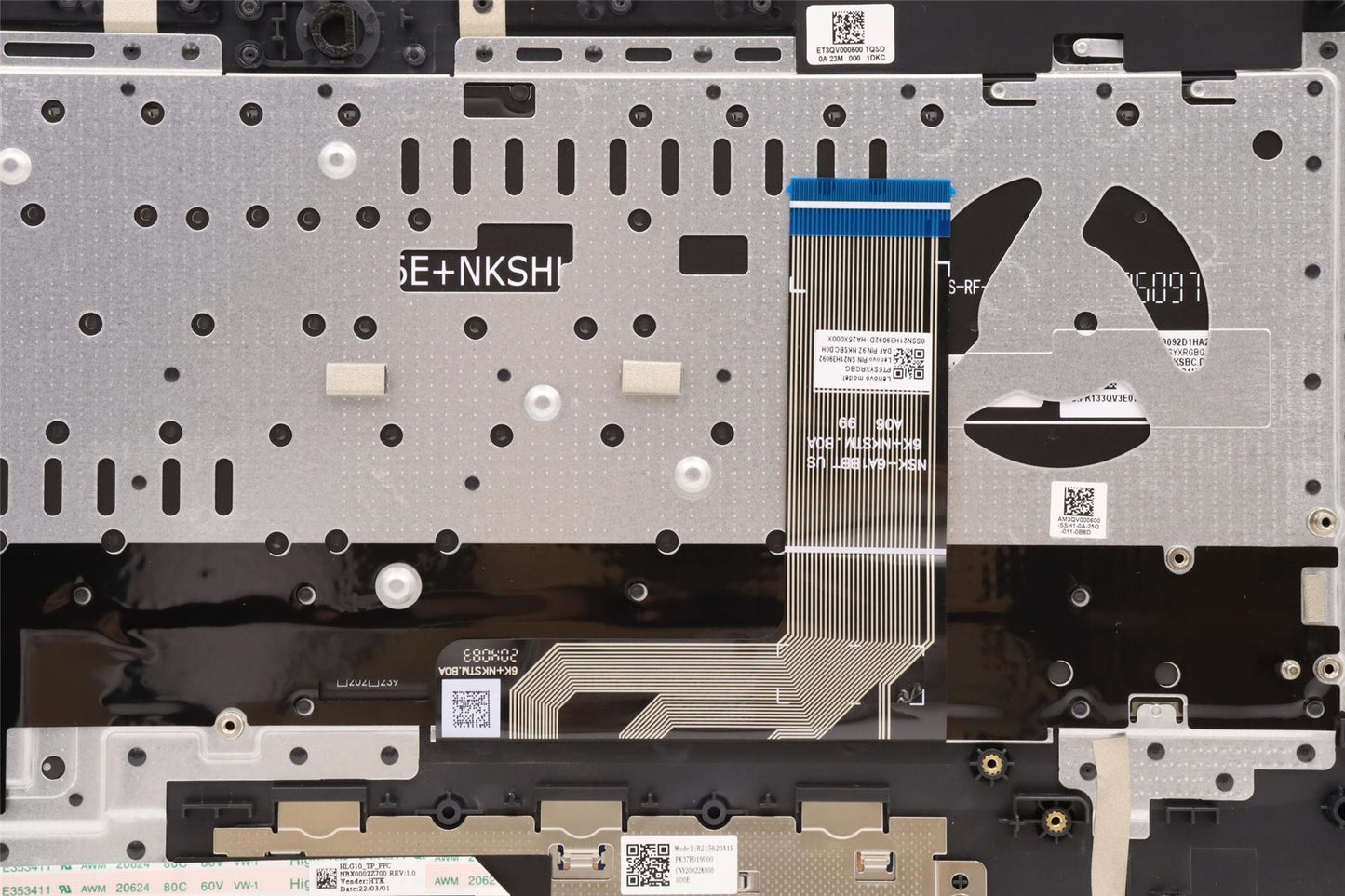 Lenovo IdeaPad 3 15IAH7 Palmrest Cover Touchpad Keyboard Hebrew Black 5CB1H88882