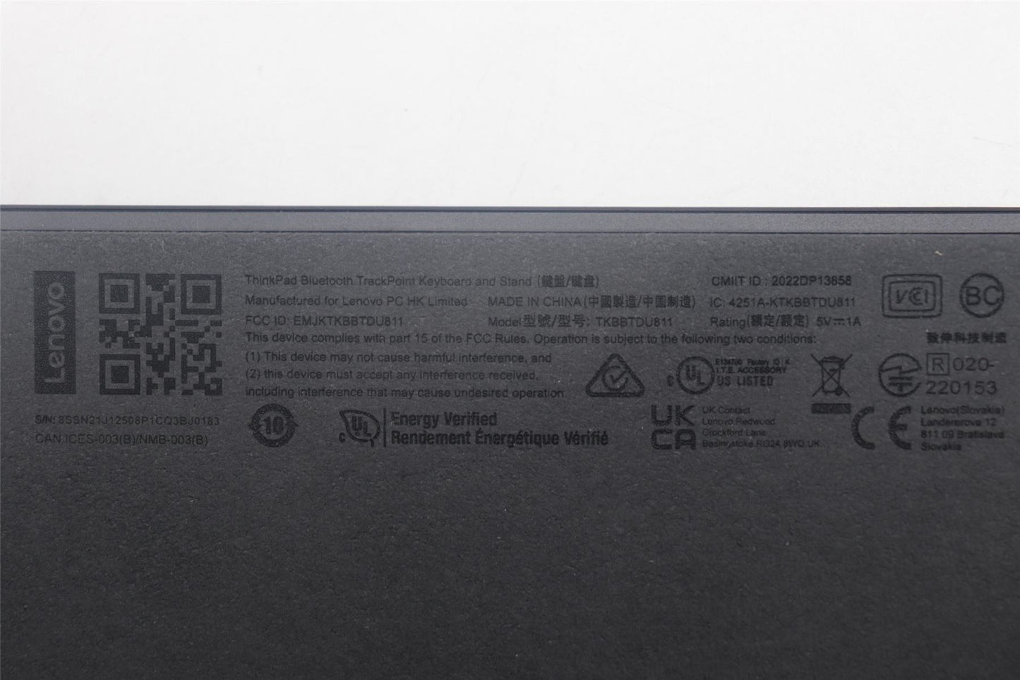 Lenovo NDA-V KBD,LBL-1,PMX,SPA 5N21J12545