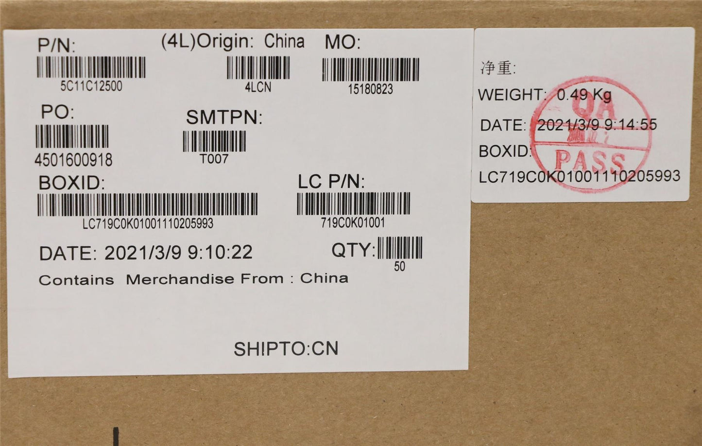 Lenovo ThinkPad X13 Gen 2 Trackpad Touchpad Cable 5C11C12500