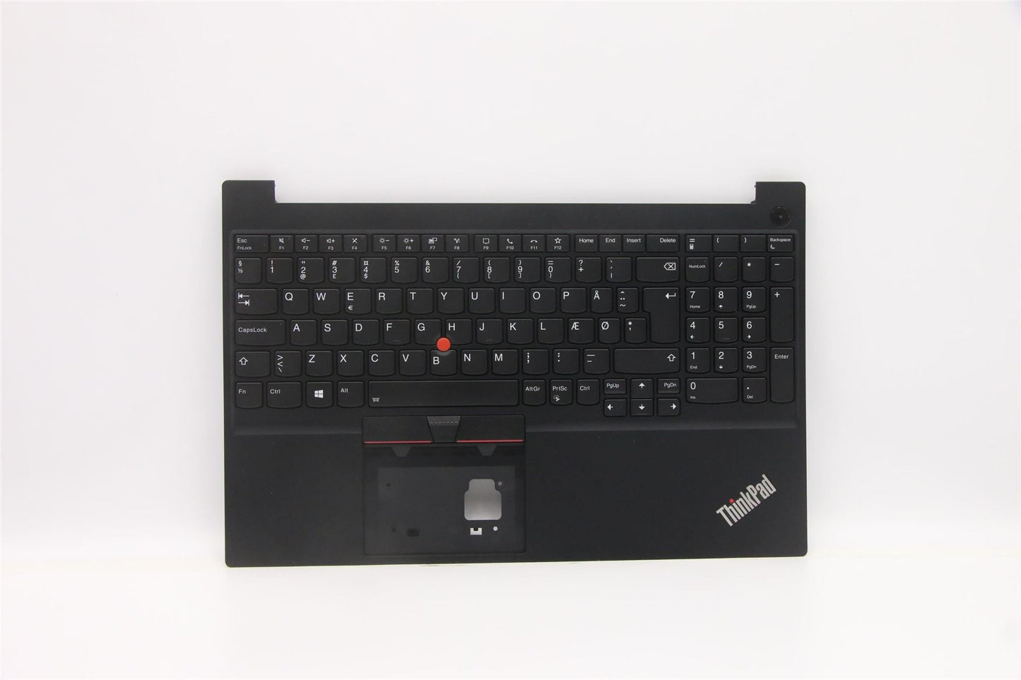 Lenovo ThinkPad E15 Gen 2 Keyboard Palmrest Top Cover Danish Black 5M11A36083