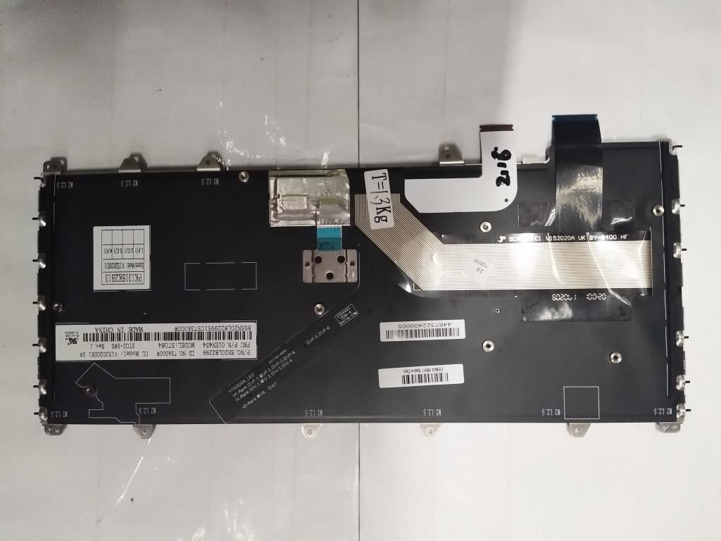 Lenovo Yoga 370 Keyboard Swiss Silver Backlit 01EN454