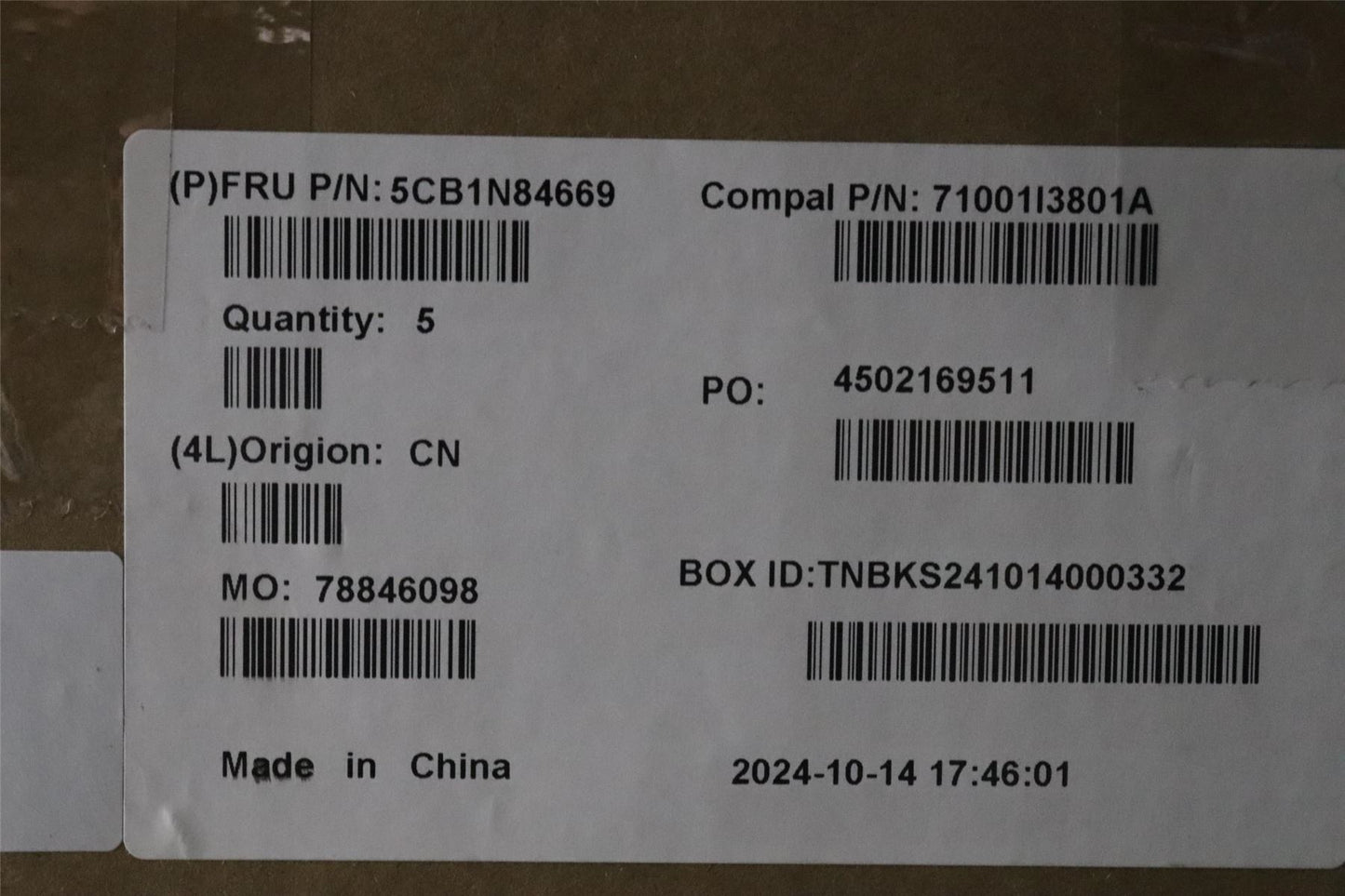 Lenovo Upper Case ASM SLV C 83DH LGBL 5CB1N84669