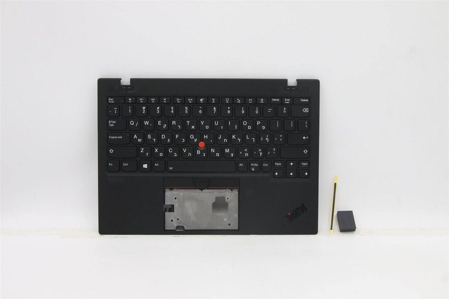 Lenovo ThinkPad X1 Gen 1 Keyboard Palmrest Top Cover Hebrew Black 5M11B38324