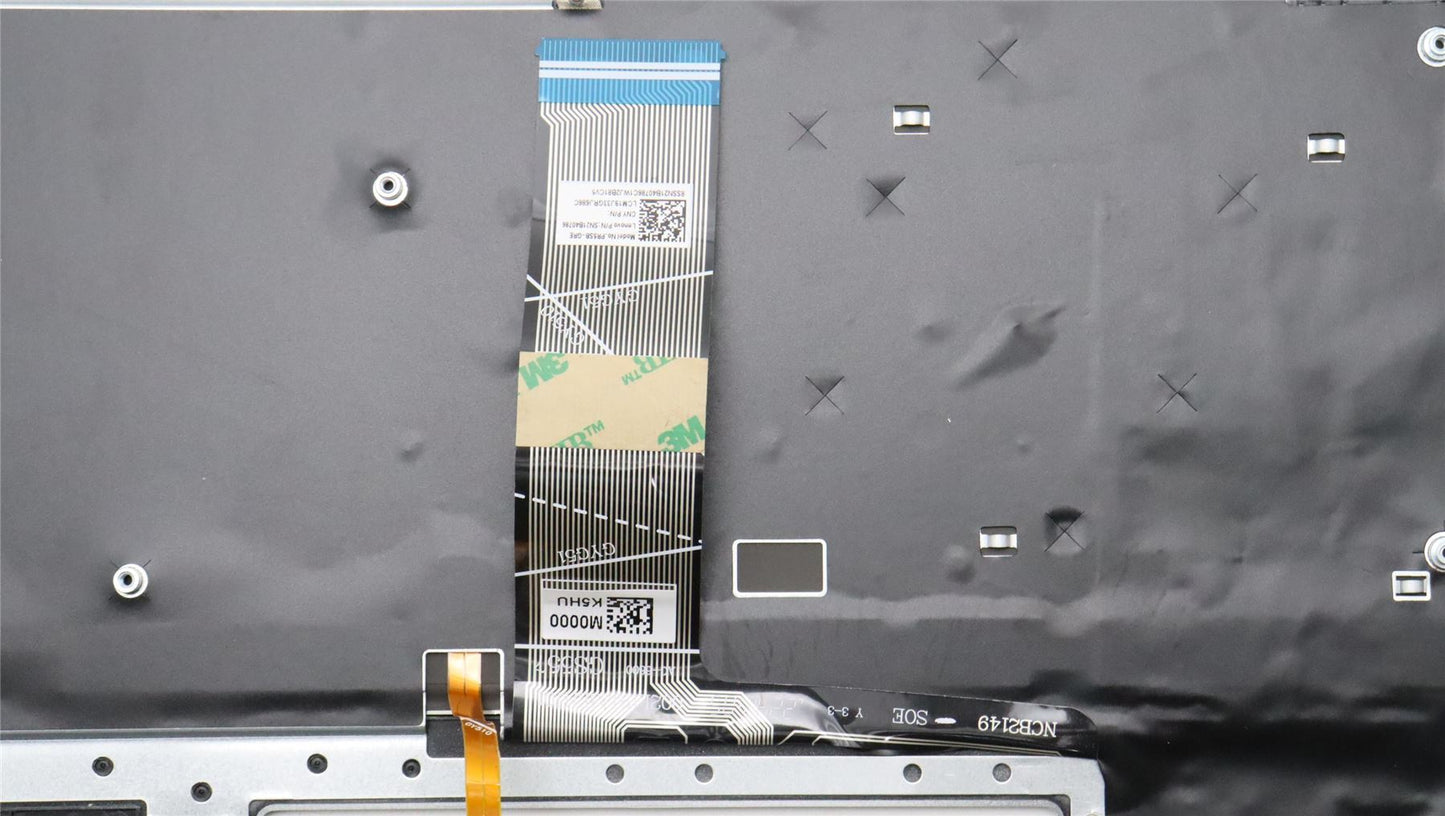 Lenovo IdeaPad 5 16ALC7 Keyboard Palmrest Top Cover Greek Cloud Grey 5CB1H80124