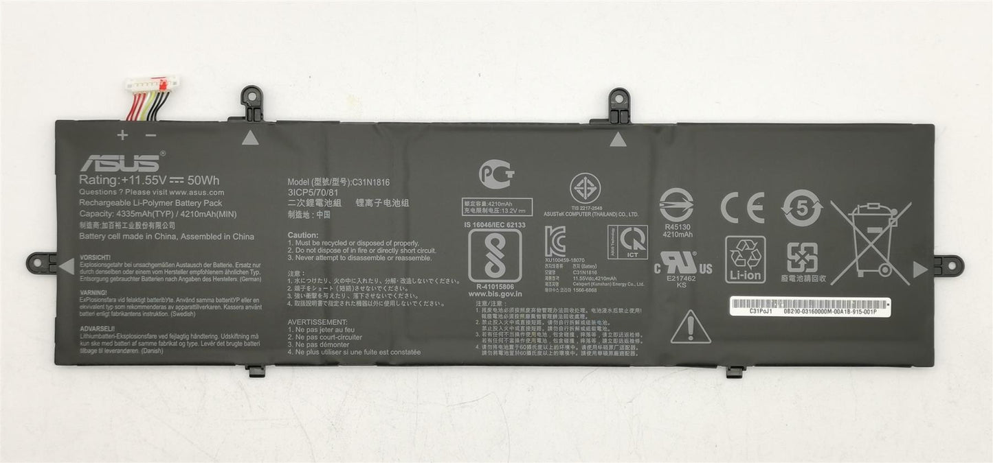 Asus UX362FA Ux362 Batt/Cos Poly/C31N1816 0B200-03160000