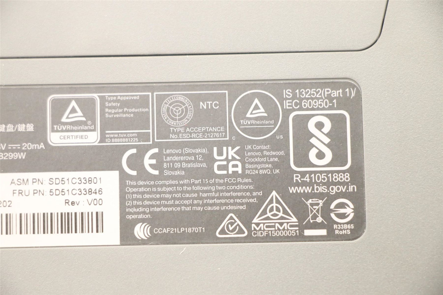 Lenovo Split KBD-Danish 5D51C33846