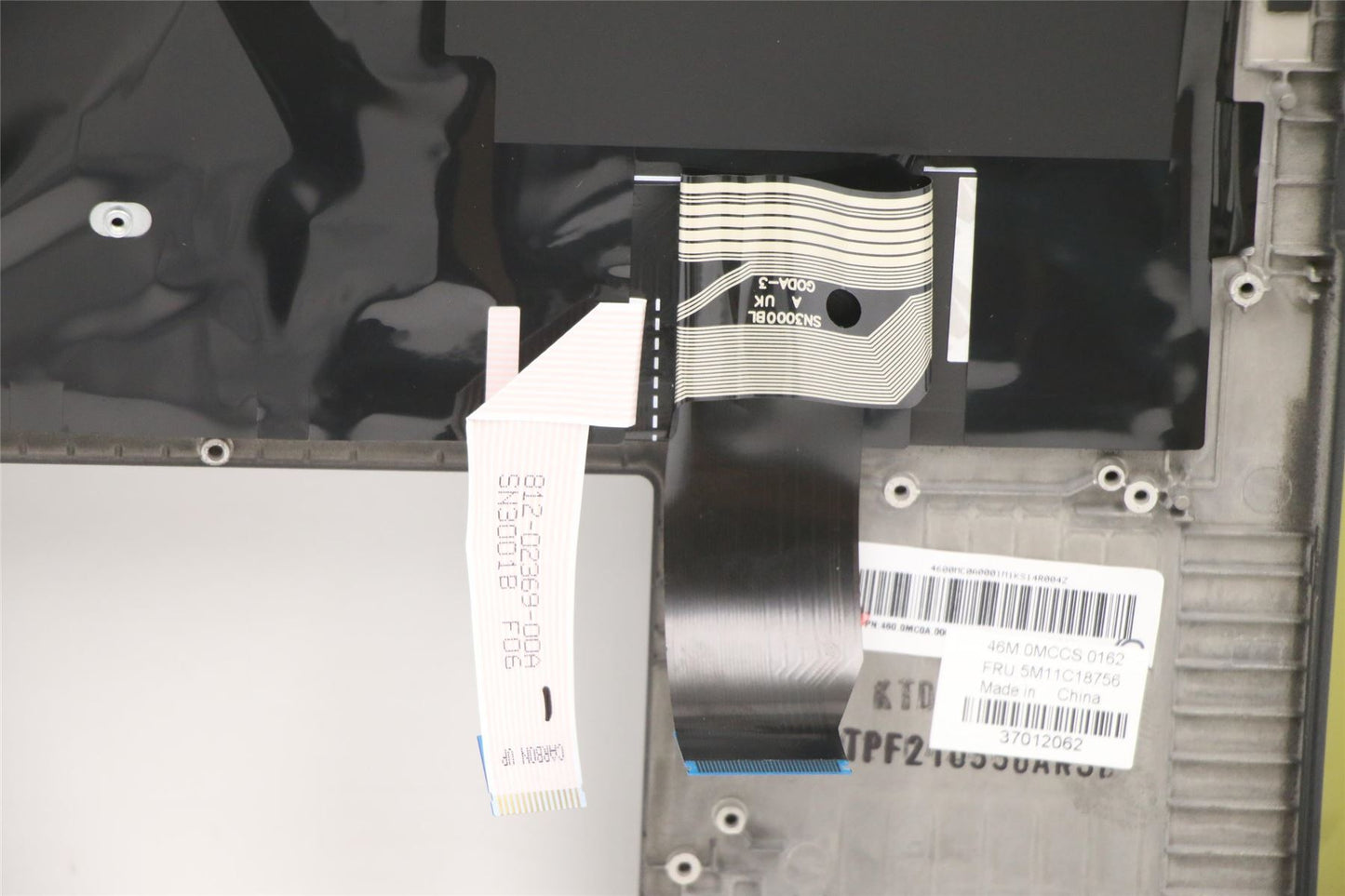 Lenovo ThinkPad X13 Gen 3 X13 Gen 2 Keyboard Palmrest Top Cover Black 5M11C18756