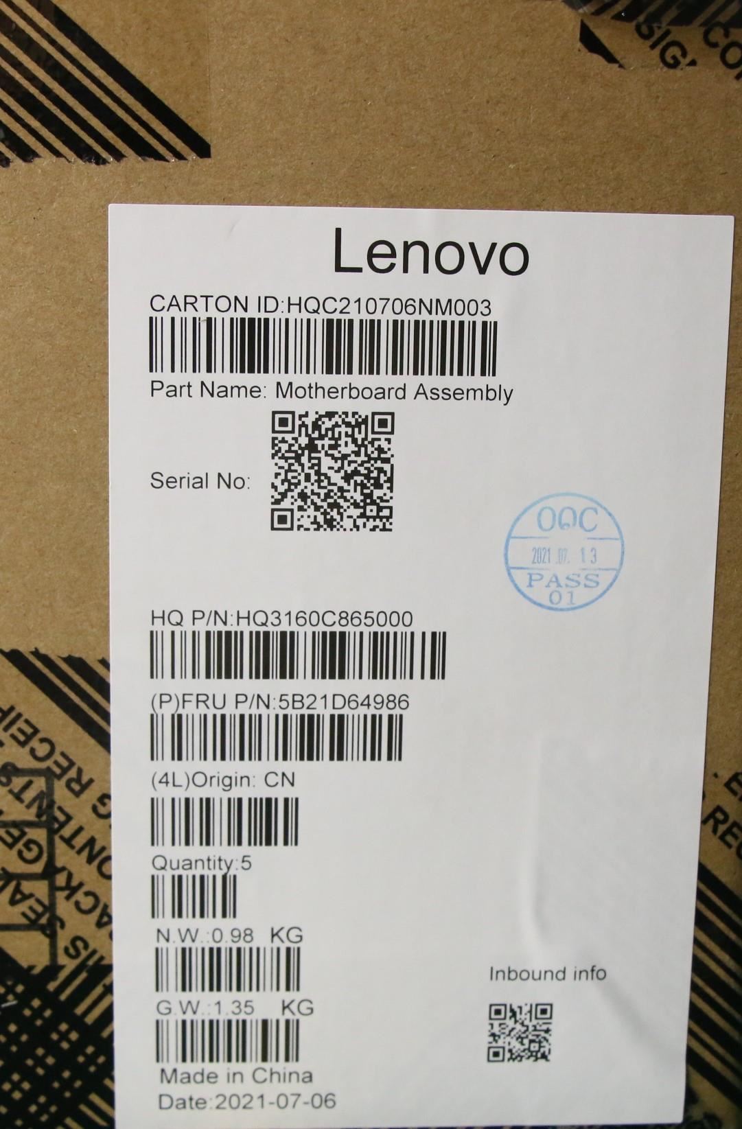 Lenovo Yoga 7 13ITL6 LTE Motherboard Mainboard UMA inteli51135G7 8G 5B21D64986