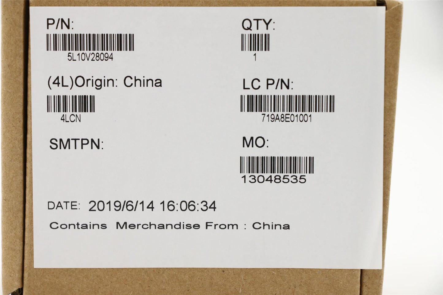 Lenovo 5L10V28094 LABEL Label Kit