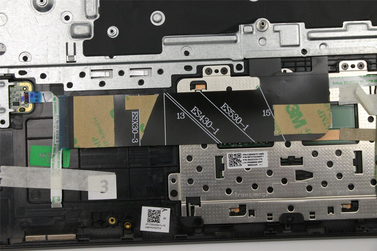 Lenovo Flex 530-14IKB 6-14IKB Keyboard Palmrest Top Cover US Black 5CB0R08472