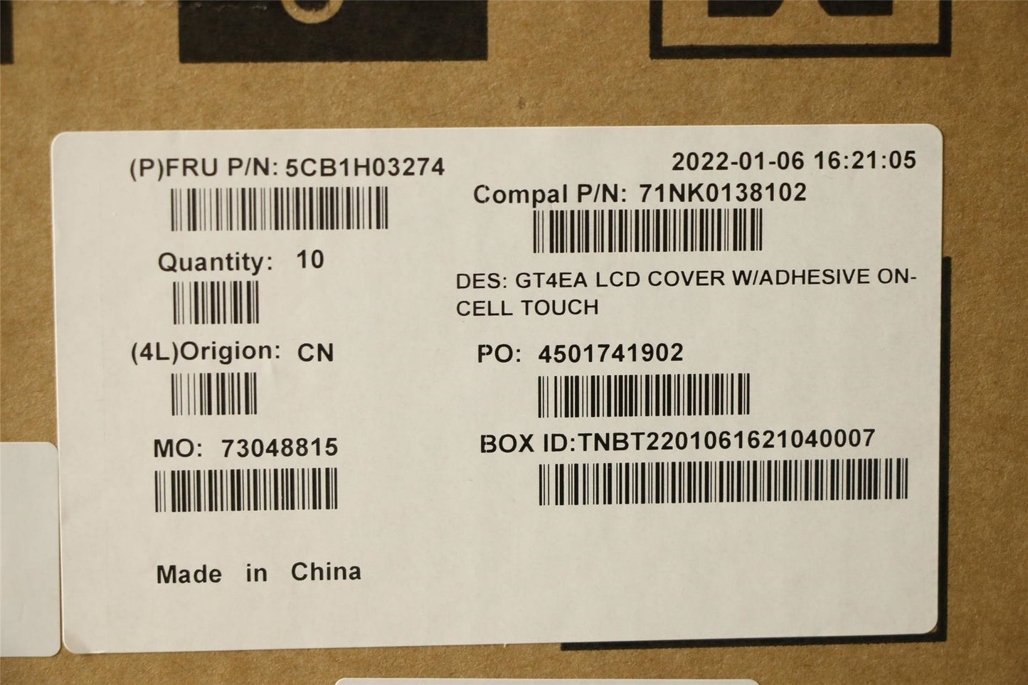 Lenovo Chromebook 14e 2 14APO6 LCD Cover Rear Back Housing Black 5CB1H03274