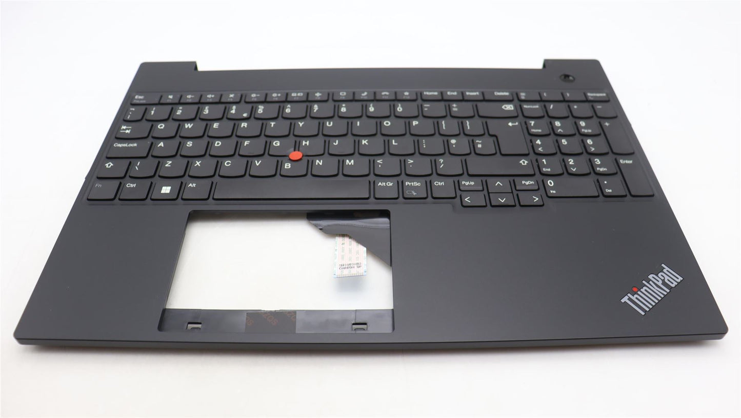 Lenovo ThinkPad E16 Gen 1 Keyboard Palmrest Top Cover UK Europe Black 5M11H94811