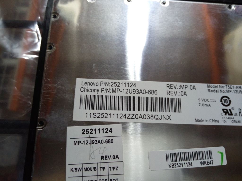 Lenovo CCYT5E1ARA84BlkKeyBlkFKBD Keyboard 25211124