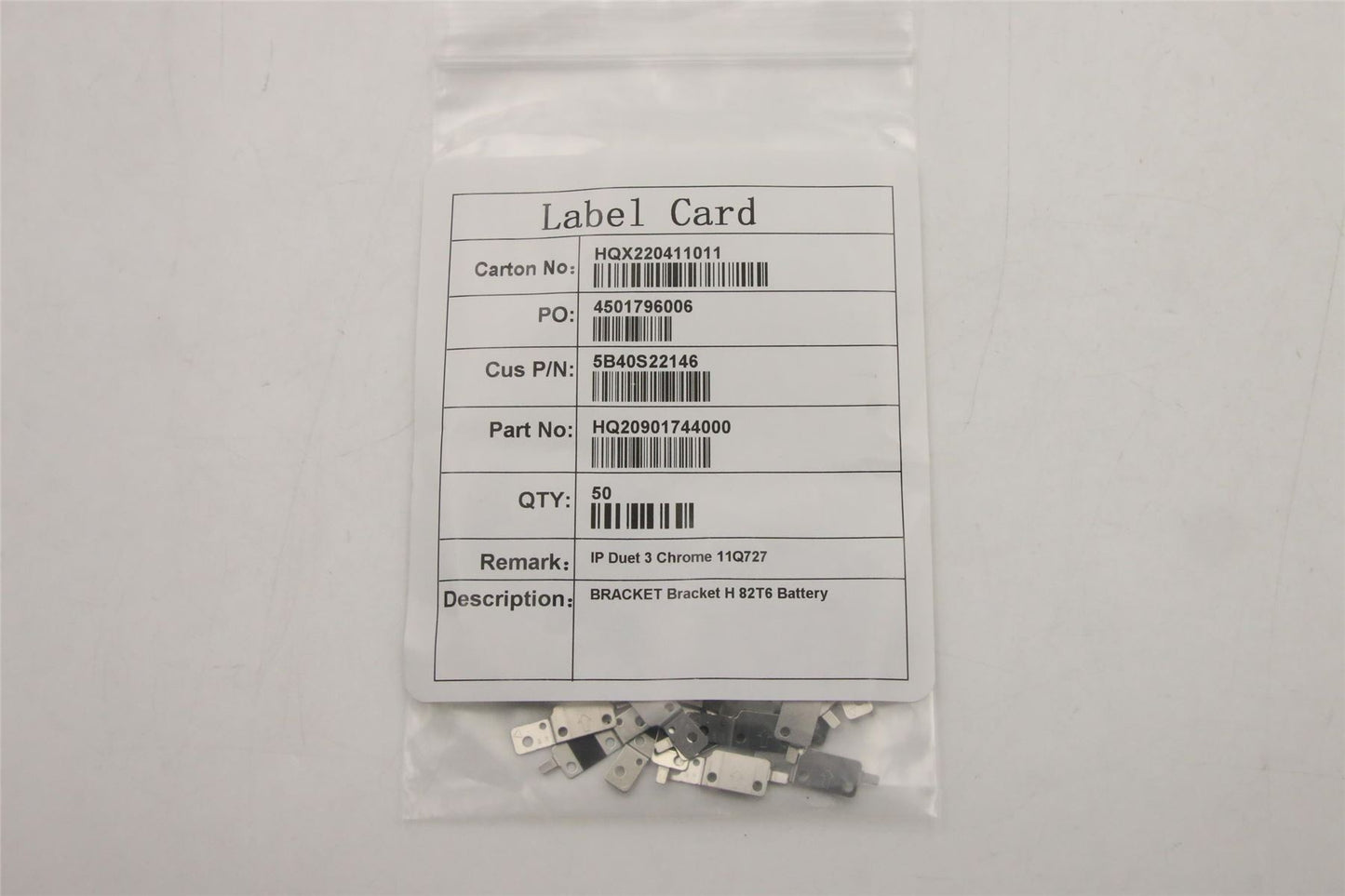 Lenovo Bracket H 82T6 Battery 5B40S22146