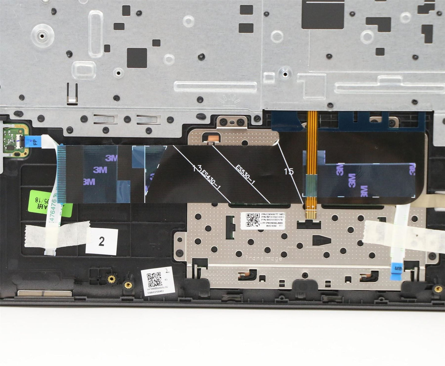 Lenovo Yoga 530-14ARR Keyboard Palmrest Top Cover Italian Grey 5CB0R47295
