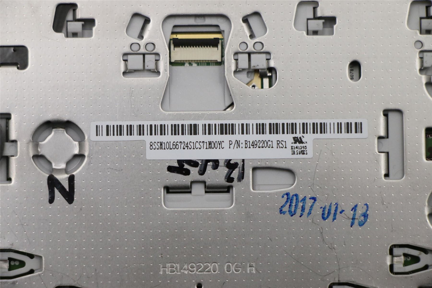 Lenovo ThinkPad E570 Touchpad Trackpad Board Mylar Silver 01HY694
