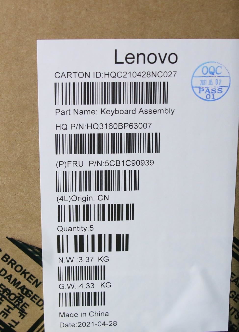 Lenovo Flex 11M836 Keyboard Palmrest Top Cover Czech Blue 5CB1C90939