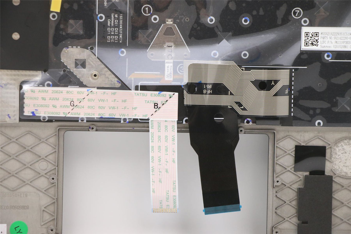 Lenovo MECH_ASM KBD W/C CZE/SLK BKLT(CHY) UK BK 5M11C47893