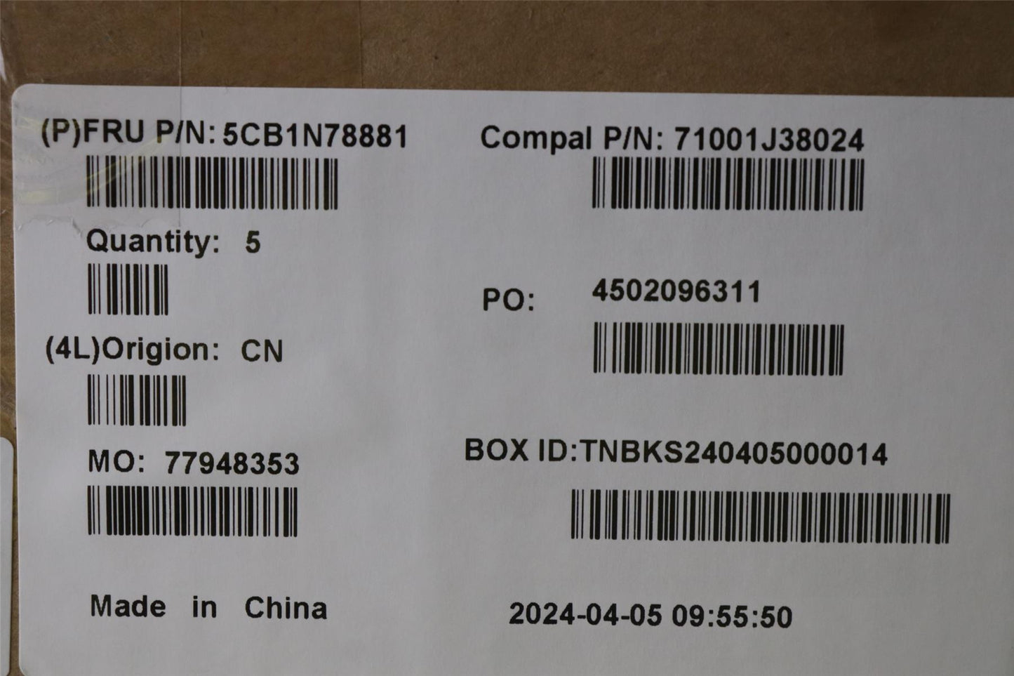 Lenovo UpperCase_CZE/SLK C 83G1 CG FP BL 5CB1N78881