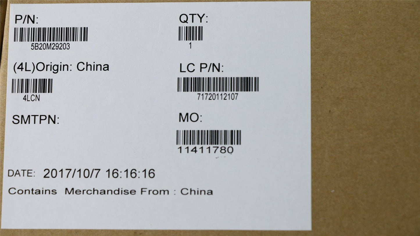 Lenovo 5B20M29203 MBL80TV NMA982I77500UUMA WINRTC