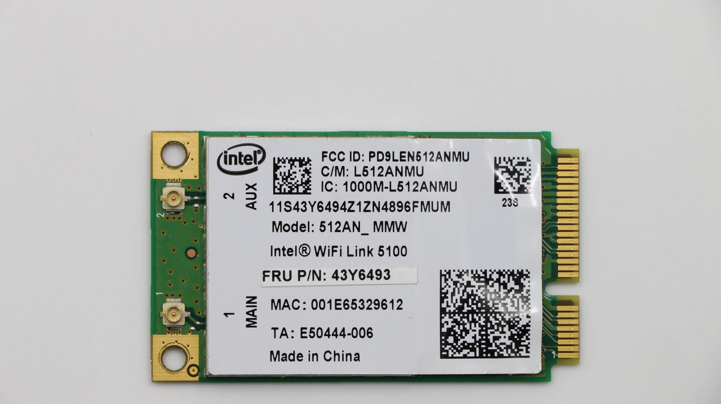 Lenovo FRU 5100 WiFi WLAN Board 43Y6493