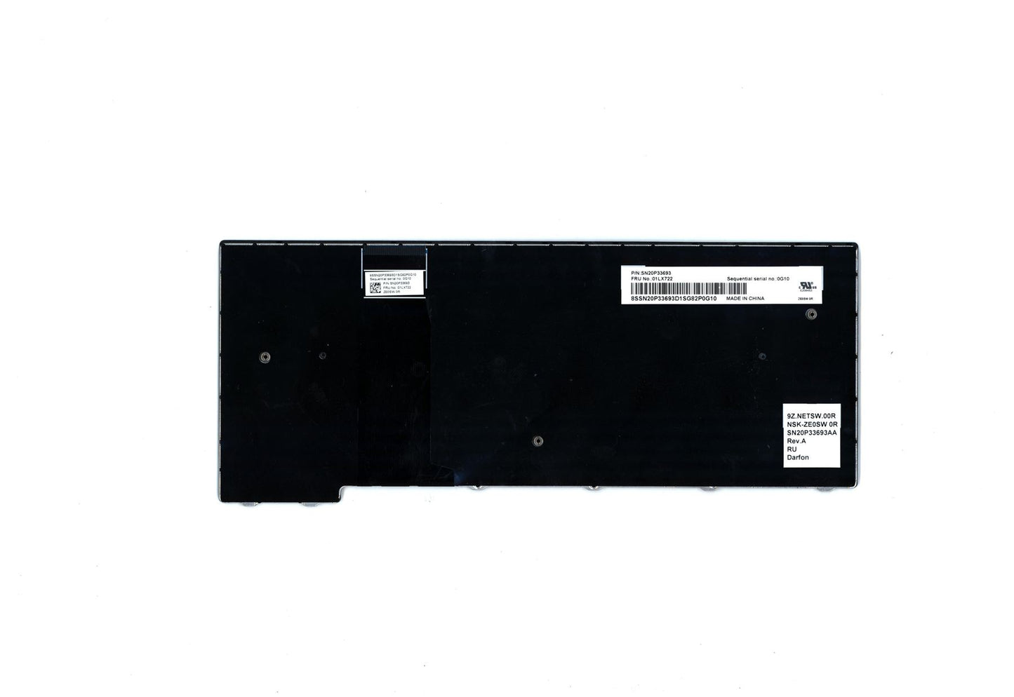 Lenovo ThinkPad 11e 5th Gen 11e 5th Gen Keyboard Russian Black 01LX762