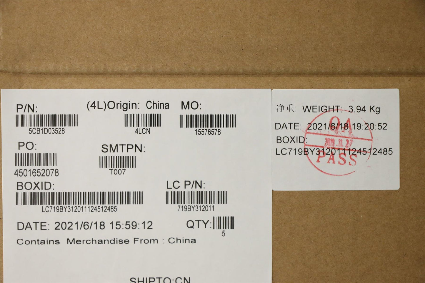 Lenovo IdeaPad 3-15ARE05 3-15IIL05 Keyboard Palmrest Top Cover US 5CB1D03528