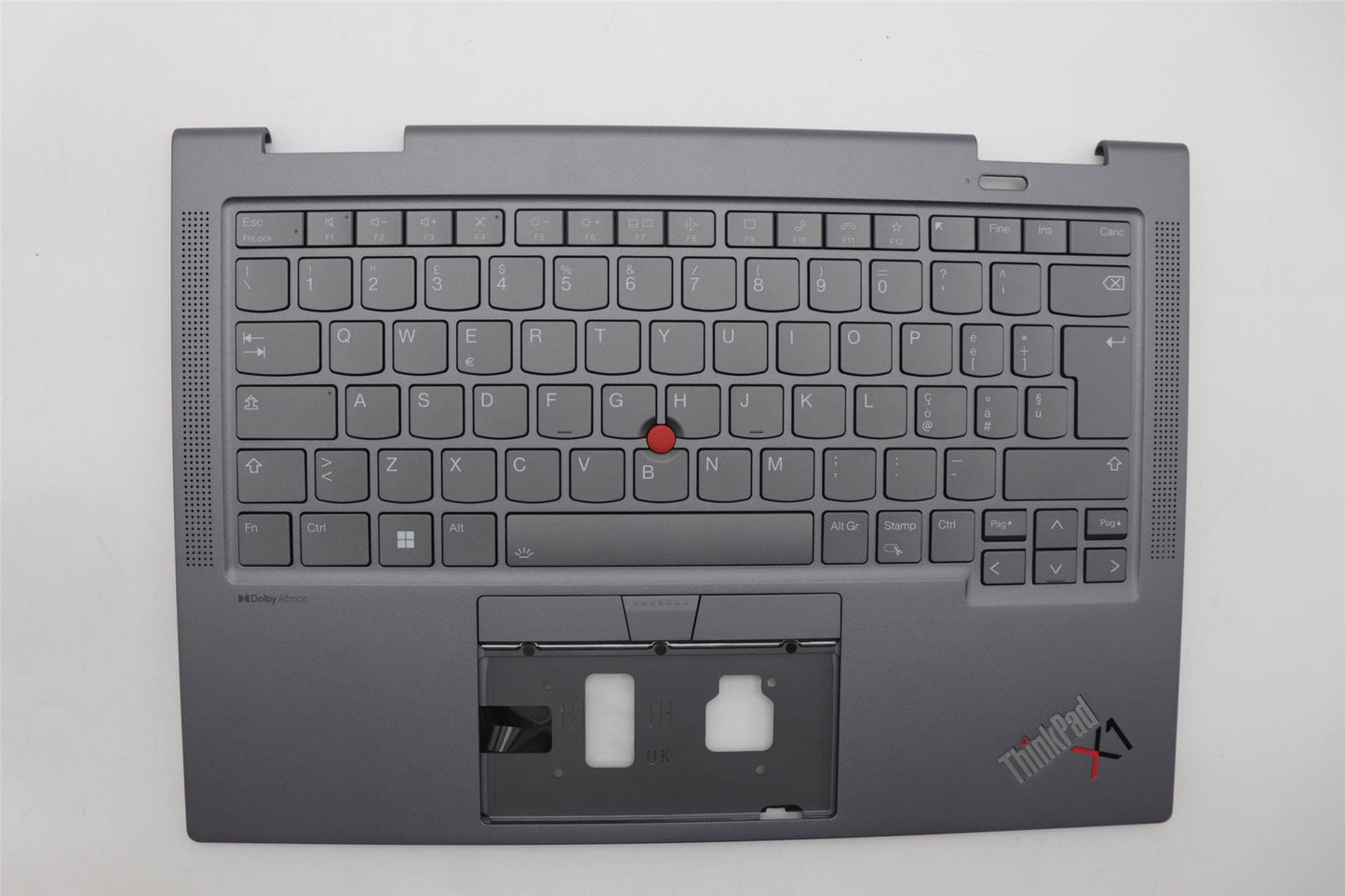 Lenovo Yoga X1 8th Gen Palmrest Cover Keyboard Italian Grey Backlit 5M11H62442