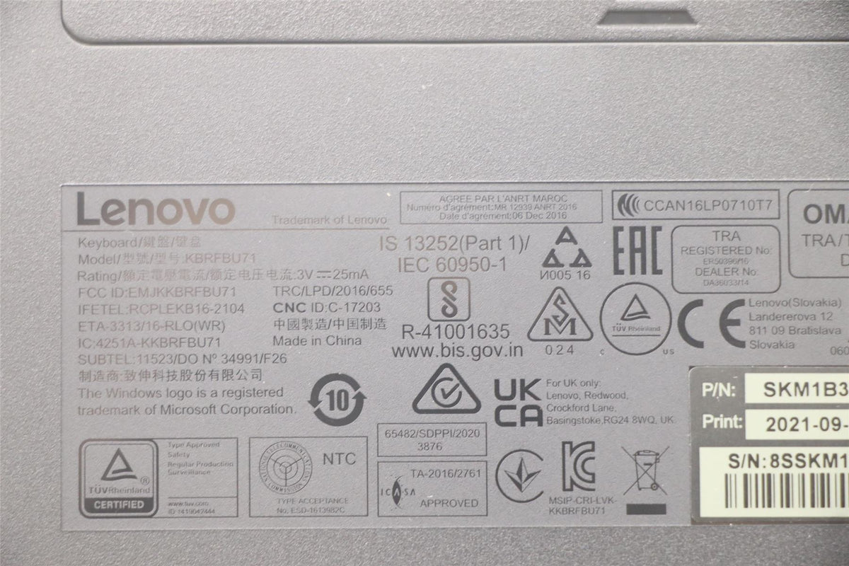 Lenovo KYB_MOUSE WL KM Calliope BK KOR Korean Keyboard 5KM0U87656