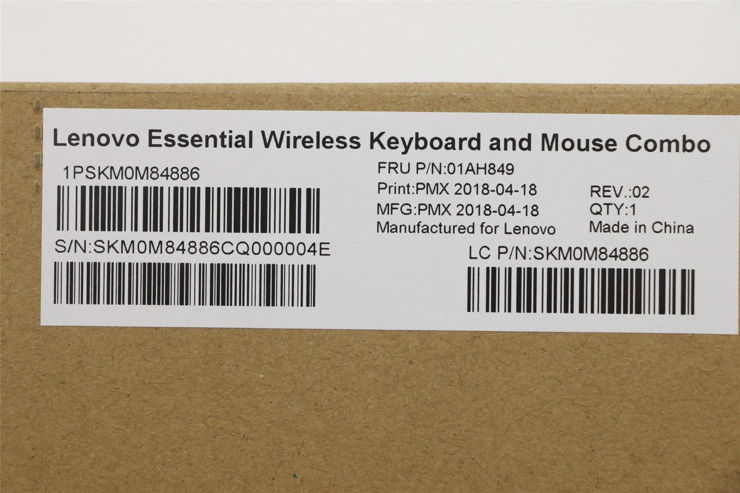 Lenovo ThinkStation P320 P330 P330 2nd Gen Wireless Keyboard Mouse Black 01AH849
