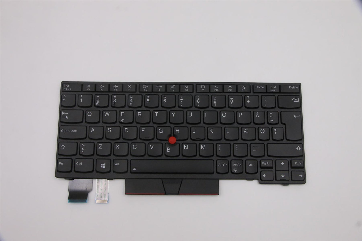 Lenovo ThinkPad L13 2 X13 Keyboard Danish Black Backlit 5N20V43336