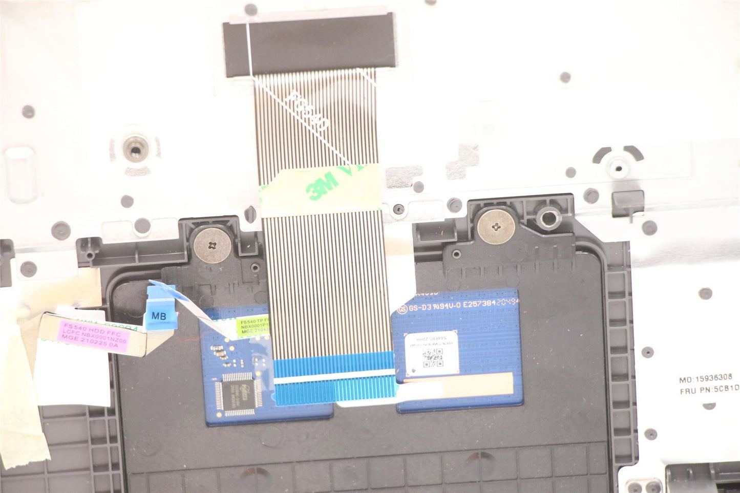 Lenovo V15-ADA Keyboard Palmrest Top Cover Norwegian Grey 5CB1D01957
