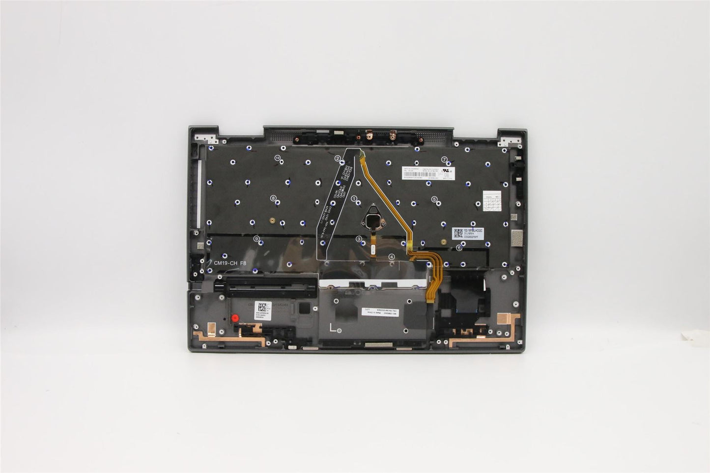 Lenovo Yoga X1 4th Keyboard Palmrest Top Cover German Grey 5M10V24928