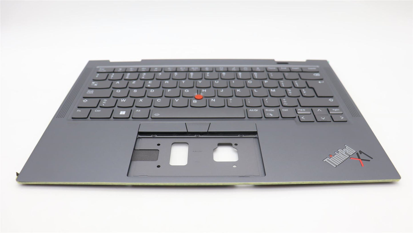 Lenovo ThinkPad X1 7th Gen Keyboard Palmrest Top Cover Belgian 5M11H45767