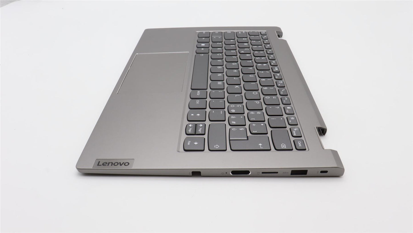 Lenovo Yoga 14s G3 IRU Palmrest Cover Touchpad Keyboard Italian Grey 5CB1L43736